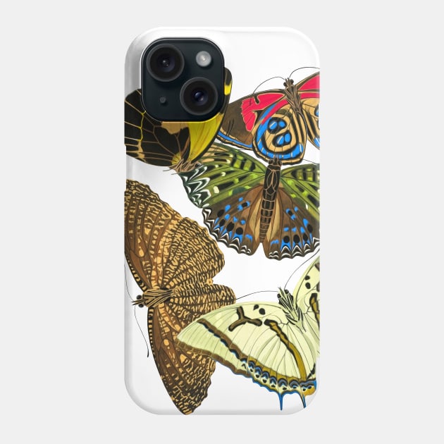 Butterflies Watercolor #9 Phone Case by olemanner