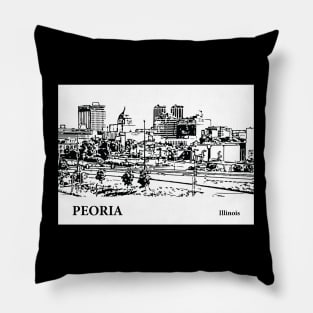 Peoria Illinois Pillow