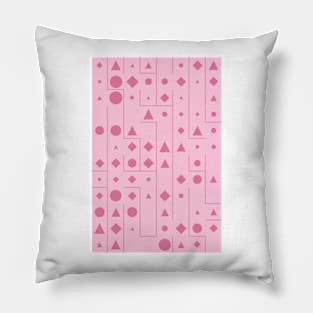 Gift for Valentines Day - Geometric Pattern - Shapes #14 Pillow