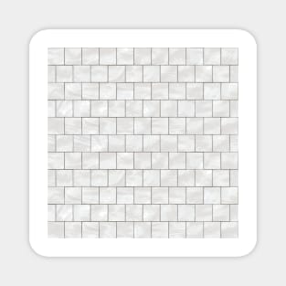 Grey Marble Tile Pattern Magnet