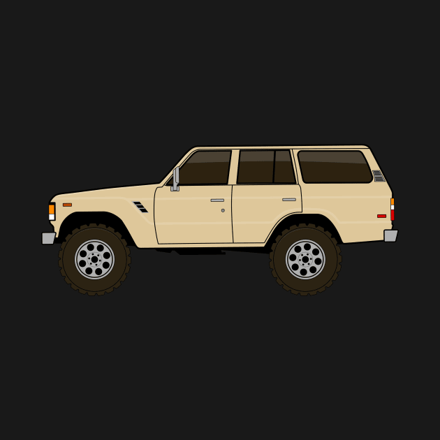 fj60 Land Cruiser tan by -oddlyeven-