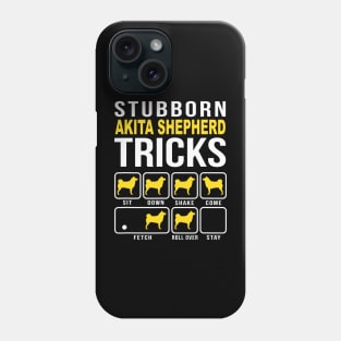 Stubborn Akita shepherd Dog Tricks Phone Case