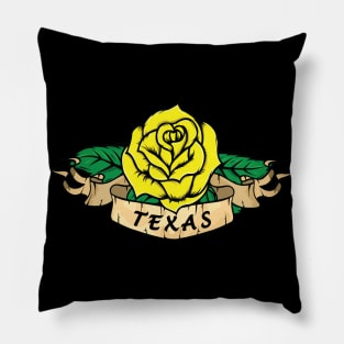 Yellow rose of Texas Pillow