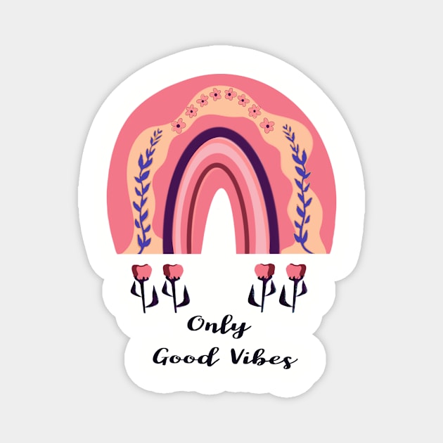 Only Good Vibes Magnet by Almanzart