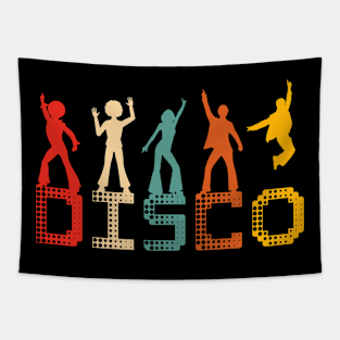 Disco Retro Dancing Tapestry