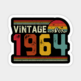 Vintage 1964 Birthday Gift Retro Style Magnet