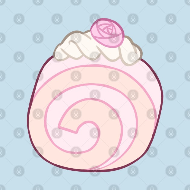 Roll cake cute pastel by Oricca