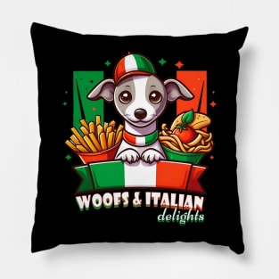 woofs and italian delights Pillow