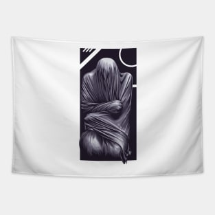 dark aesthetic illustration Tapestry