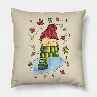 Autumn Girl Pillow