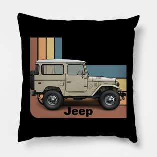 Jeep Vintage Old Pillow