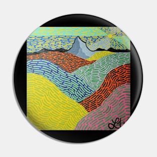 Patchwork Hills Pin