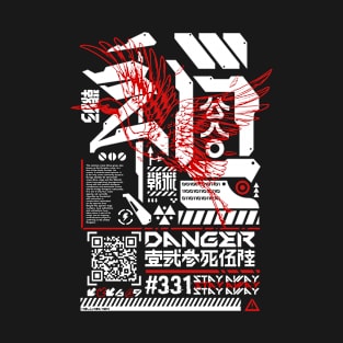 cyberpunk Ardea alba T-Shirt