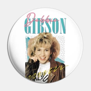 Debbie Gibson 80s Styled Aesthetic Design Pin