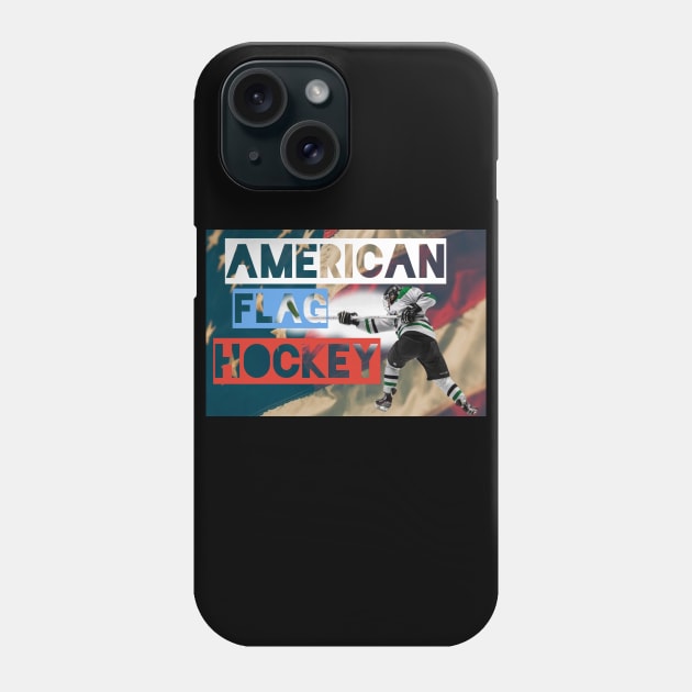 American flag hockey Phone Case by pmeekukkuk