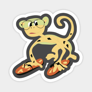 Monkey Found Slipper Magnet