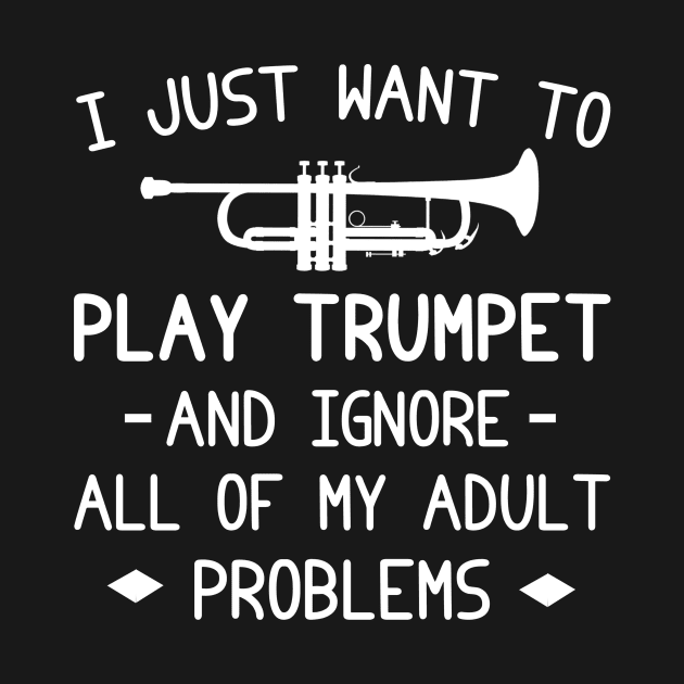 Trumpet Melodies, Adult Woes Begone! Funny Tee & Hoodie by MKGift