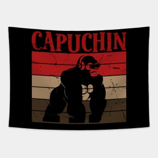 Capuchin Gorilla Vintage Tapestry