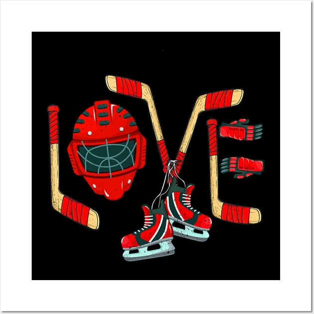 Ice Hockey Valentines Day Love Cute Gift Boys Girls Goalie