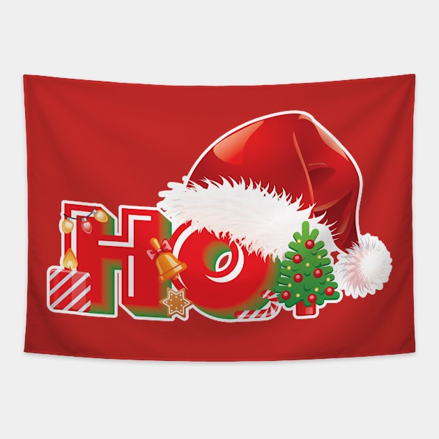 Santa Merry Christmas Xmas Tapestry by SATUELEVEN