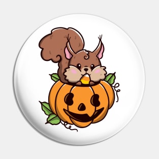 Squirrel halloween Pin