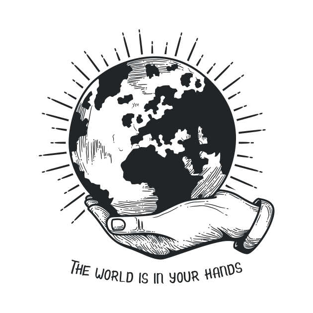 'The World Is In Your Hands' Food and Water Relief Shirt by ourwackyhome