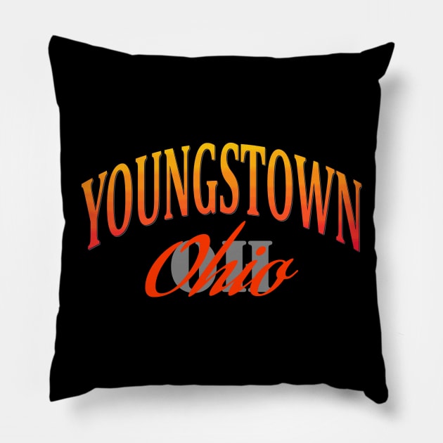 City Pride: Youngstown, Ohio Pillow by Naves