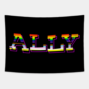 Pride Allyship New Pride Progress Flag Tapestry