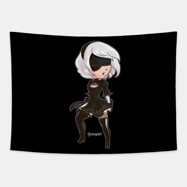 Nier 2B Tapestry by MeikosArt