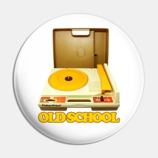 Old School Record Collector Pin