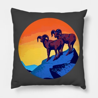 Bighorn Rams Pillow