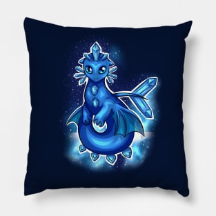 Sapphire Dragon : Cute Crystal Dragon Pillow