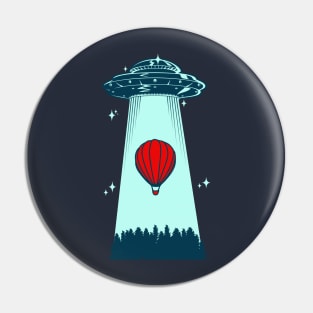 UFO Red spy balloons Pin