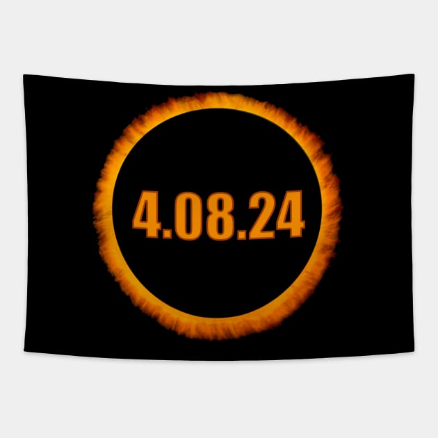 Total Solar Eclipse 2024. 4.08.24 America Totality Spring Tapestry by alice.photographer