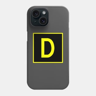 D - Delta - FAA taxiway sign, phonetic alphabet Phone Case