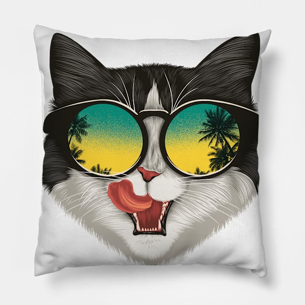 Summer Cat Pillow by khairulanam87