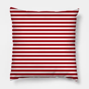 Red Nautical Lines Pillow