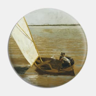 Sailing by Thomas Eakins Pin