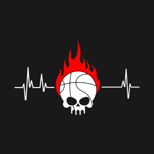 Basketball Heartbeat Shirt T-Shirt