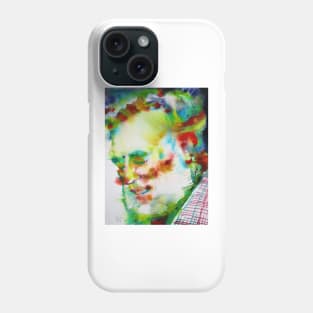 ERNEST HEMINGWAY watercolor portrait .4 Phone Case