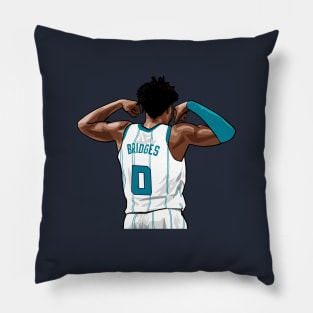 Miles Bridges Vector Back Pillow