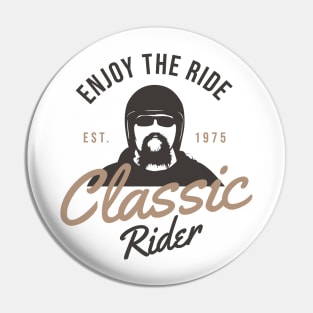 Classic Rider Vintage Motorcycle Tee | Timeless Bike Pin