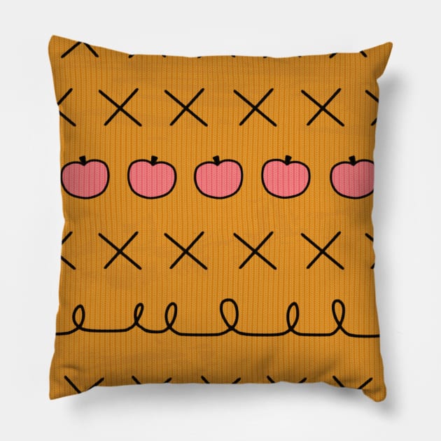 Horsin Around Bojack Sweater Pattern Pillow by katmargoli