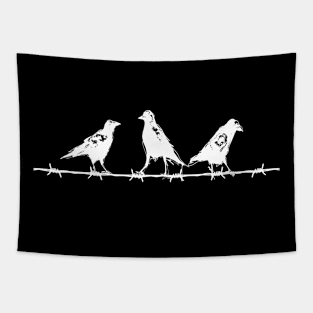 Crows on a Barbed Wire Tapestry