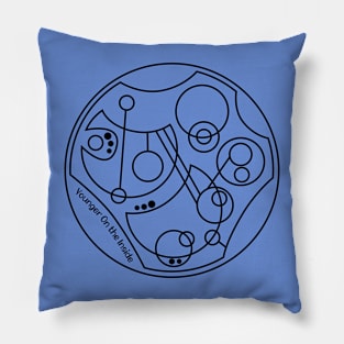 Younger On the Inside - Circular Gallifreyan Pillow