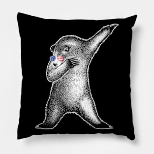 Bear dabbing bear lover bear Pillow