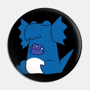 Blueberry Dilophosaurus Pin