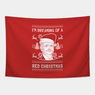 I'm Dreaming Of A Red Christmas Tapestry