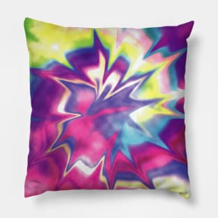 Tie Dye Abstract Art Pillow