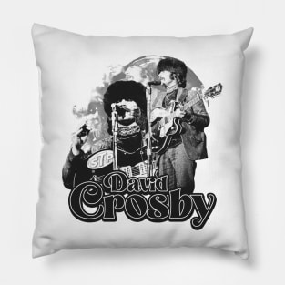 David Crosby Concert White Pillow